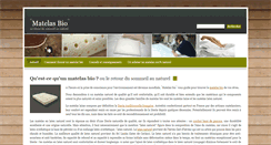 Desktop Screenshot of matelas-bio.info