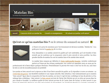 Tablet Screenshot of matelas-bio.info